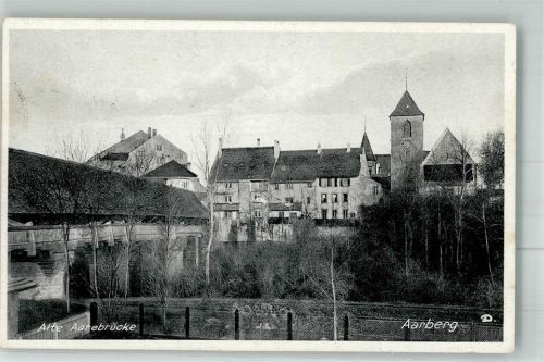 3270 Aarberg 1937 Foto AK Aarebrücke Kirche
