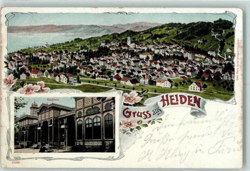 9410 Heiden 1904 Gebrauchsspuren KurhausLithographie