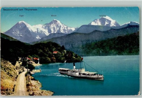 3658 Beatenbucht Merligen - Dampfschiff auf dem Thunersee