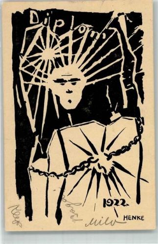 sign Henke Diplom 1922