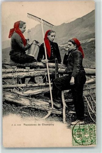 1874 Champéry 1903 - Bäuererinnen