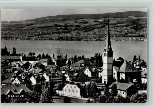 8820 Wädenswil - Ortsansicht m. Kirche