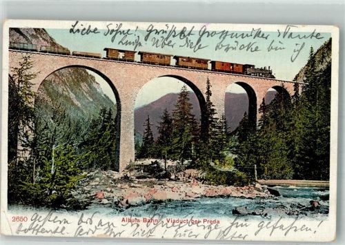 7482 Preda 1905 Gebrauchsspuren Eisenbahn Alubahn Viadukt
