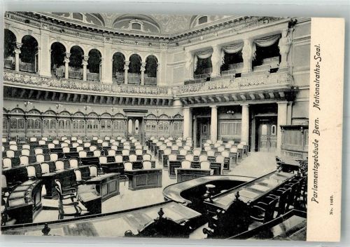 3000 Bern Berne Foto AK Parlamentsgebäude Nationalrats-Saal