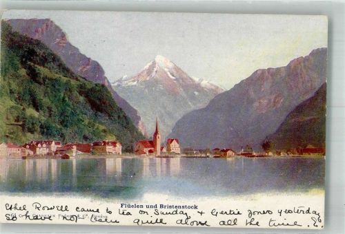 6454 Flüelen 1904 Foto AK