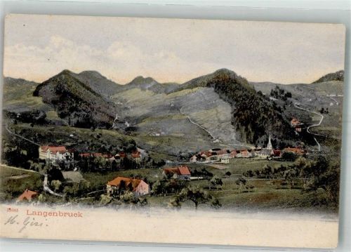 4438 Langenbruck 1905 Foto AK