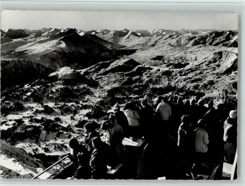 7078 Lenzerheide/Lai - Lenzerheide-Valbella Rothornbahn Aussicht vom Bergrestaurant gegen Südwesten