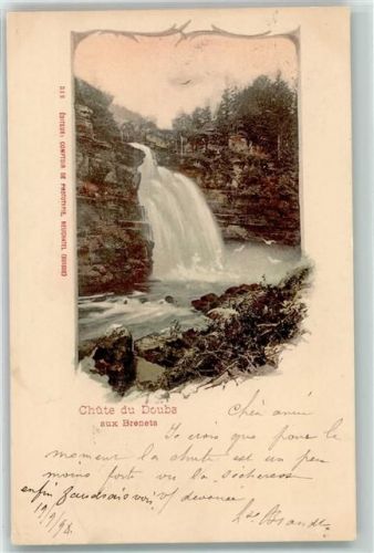 2416 Les Brenets 1898 Gebrauchsspuren Chute du Doub