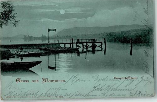 8265 Mammern 1901 - Anlegesteg Ruderboot