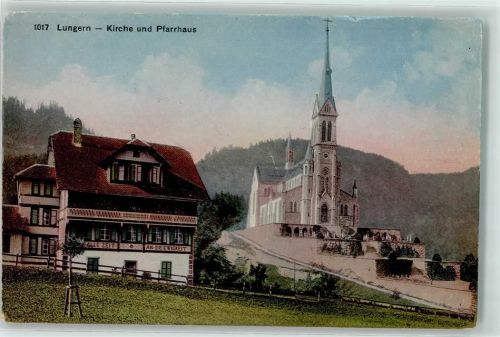 6078 Lungern - Kirche Pfarrhaus
