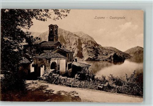 6906 Castagnola-Cassarate 1911 - Kirche Luganersee