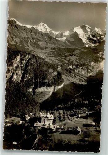3822 Isenfluh Foto AK Hotel Jungfrau Mönch Foto Nikles