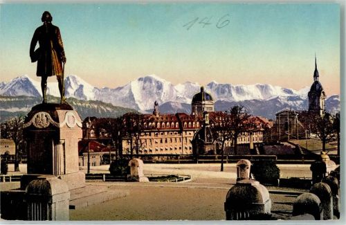 3000 Bern Berne - Haller Denkmal Grosse Schanze Alpenkette