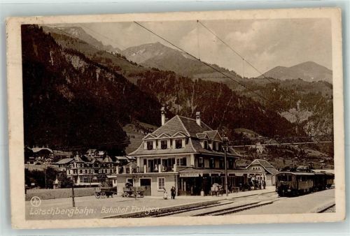 3714 Frutigen - Lötschbergbahn Bahnhof Eisenbahn