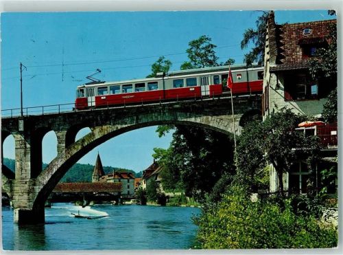 5620 Bremgarten AG - Ein Diamant-Triebwagen der auf der Reussbrücke
