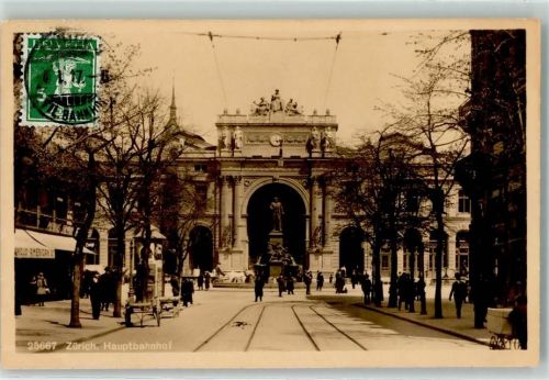 8000 Zürich 1917 - Bahnhof