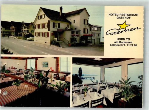 9326 Horn 1982 Foto AK Hotel Gasthaus Sternen