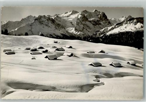 3860 Brünig 1951 Foto AK Winter Balisalp