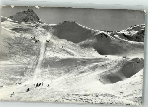 7240 Küblis Winter Parsennenabfahrt Weissfluhjoch