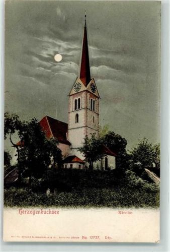 3360 Herzogenbuchsee 1907 Mondschein Kirche