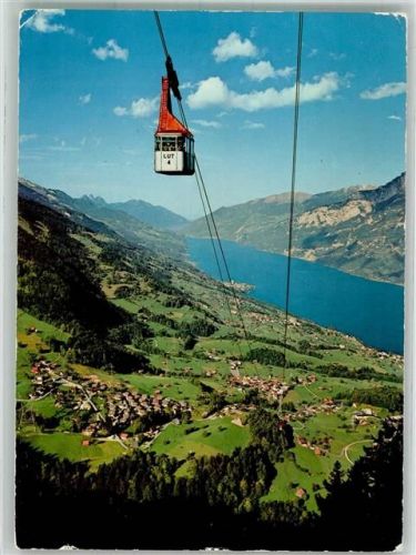 Tannenbodenalp 1974 Foto AK Seilbahn Flumserberge