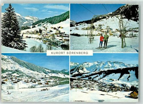 6174 Sörenberg - Winter Bügellift Skifahrer