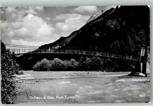 1660 Château-d´Oex 1963 Foto AK Pont Turrian