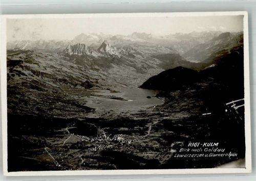 Rigi Kulm 1935 Foto AK Blick nach goldau