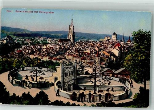 3000 Bern Berne Foto AK Bärengraben Kirche