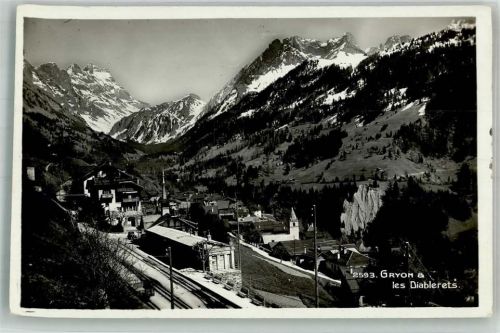 1882 Gryon 1929 Foto AK Bahnhof