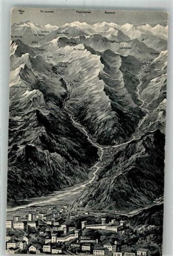 6500 Bellinzona Foto AK Gotthardbahn Bellinzona-Airolo