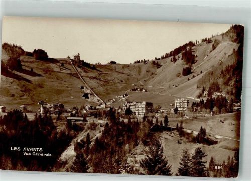 1833 Les Avants Foto AK Stand- Seilbahn Hotel