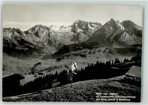 9657 Unterwasser - Gasthaus Iltios Säntis Schafberg Stöfeli Hüttenstempel