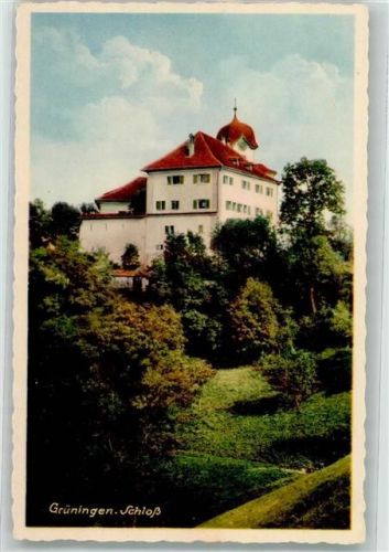 8627 Grüningen Foto AK Schloss
