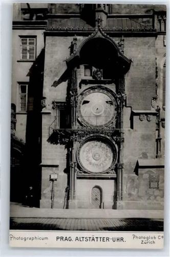 8000 Zürich - Prag.Altstätter Uhr, Photographicum, Photoglob, Werbung Chocolat Tobler