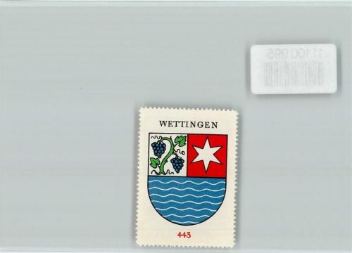 5430 Wettingen - Vignette Wappen Kaffee Hag ca 1920-1940 Wettingen