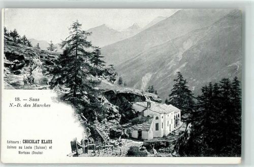 1636 Broc - Notre Dame des Marches Saas Editeurs Chocolat Klaus