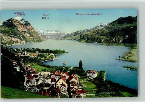 8872 Weesen 1911 - am Walensee Leistkamm Alvier