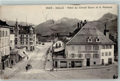 1630 Bulle - Hotel du Cheval Blanc et le Moleson