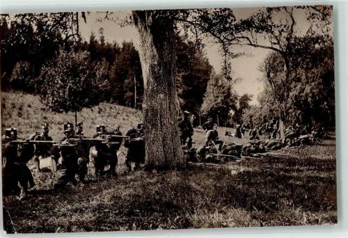 8708 Männedorf 1915 Gebrauchsspuren Infanterie im Gefecht Ort lt. Stempel