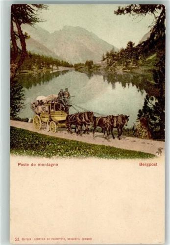 Bergpost Poste de Montagne Postkutsche Schweiz