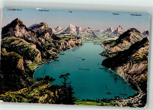 Urnersee - Bauen Flüelen Tellskapelle Wehrliverlag