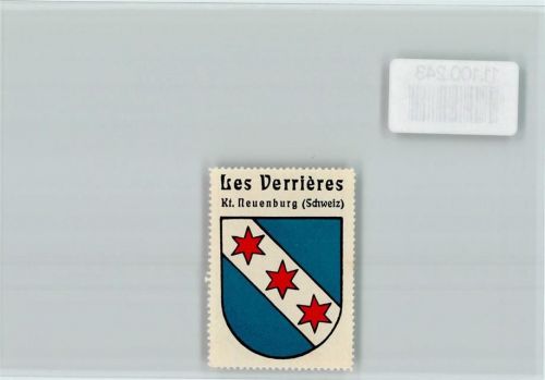 2126 Les Verrières - Vignette Wappen Kaffee Hag ca 1920-1940