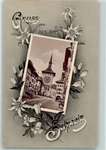 3000 Bern Berne - Zeitglockenturm mit Edelweissmotiv