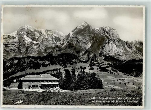 Iltios Gebrauchsspuren Gasthaus Foto Gross Säntis Schafberg