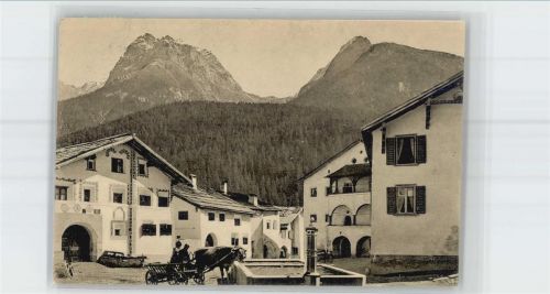 7550 Scuol Schuls - Dorfplatz