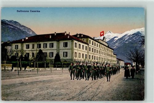 6500 Bellinzona - Kaserne Kompanie Uniform Fahne