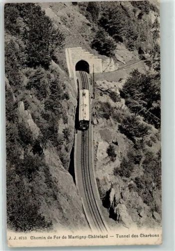 1920 Martigny 1912 - Chemin de fer Tunnel des Charbons