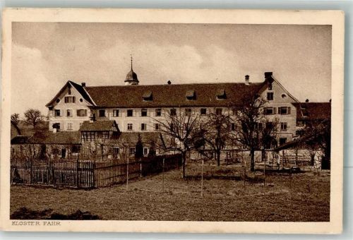 8109 Kloster Fahr 1920 Foto AK Kirche Kloster
