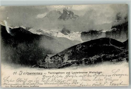 Obersteinberg 1901 Gebrauchsspuren Tschingelhorn Lauterbrunner Wetterhorn